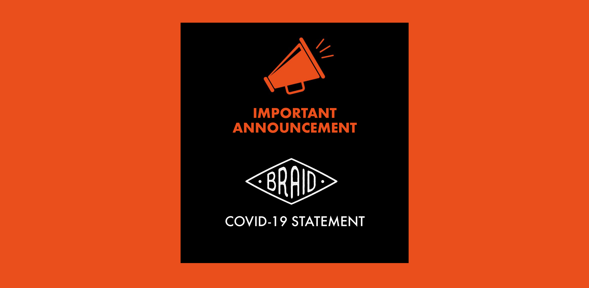 COVID-19 Statement