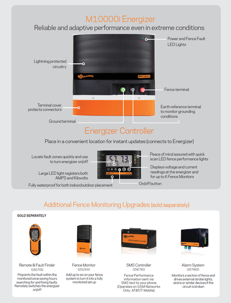 gallagher M10000i series energizer fence charger