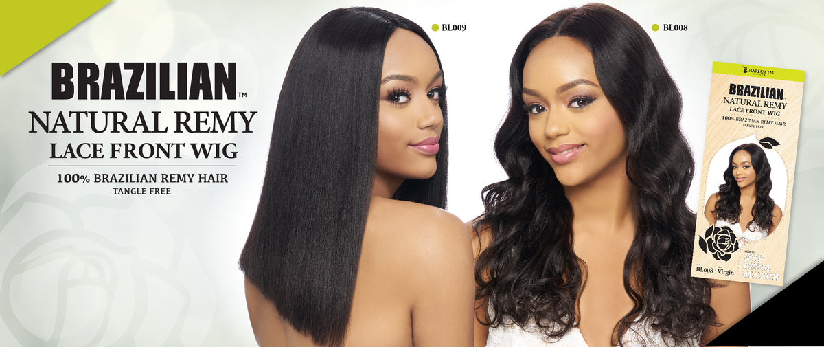 brazilian natural remy lace front wig