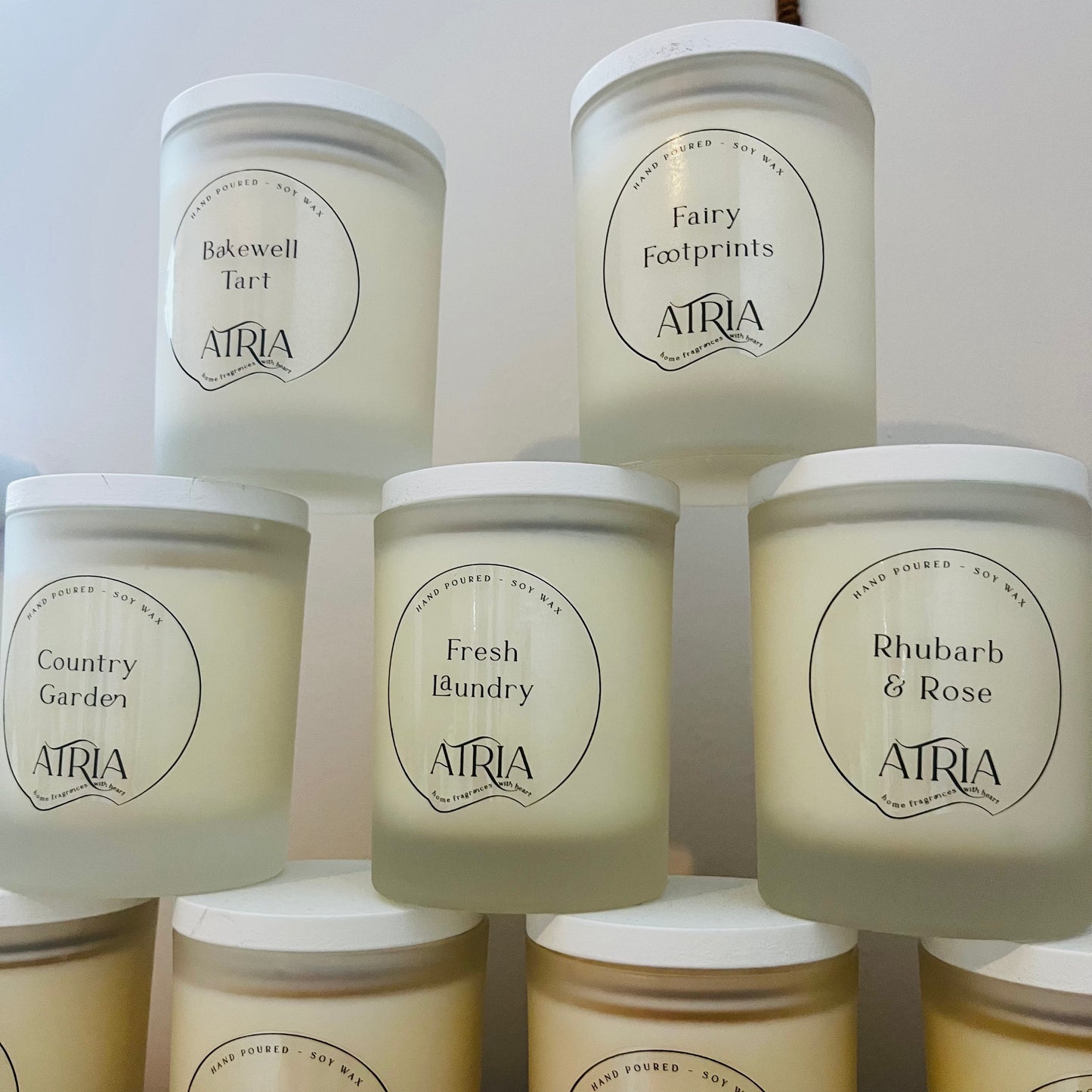 Country Garden Frosted Medium Candle