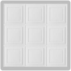 colored ceiling tiles - white