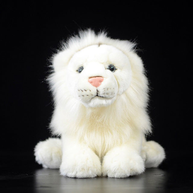 peluche lion blanc