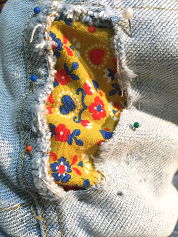 mending denim with patches