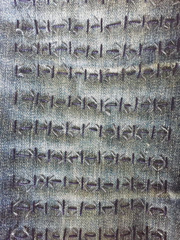 sashiko denim mending