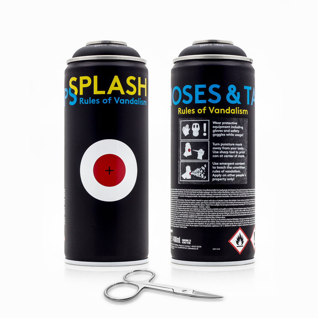 Moses & Taps - Splash -Rules Of Vandalism - Limited Edition spraycan - The Grifters