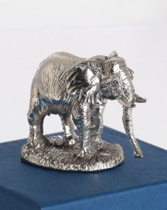 miniature silver elephant