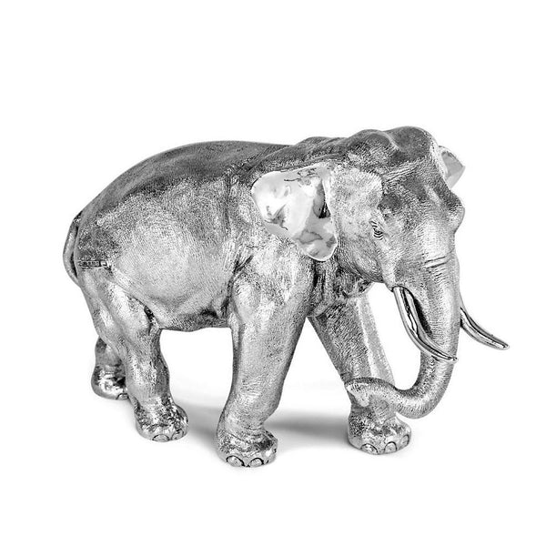 sterling silver elephant trunk down