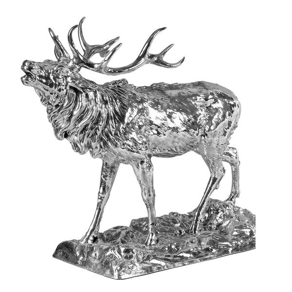 silver stag ornament