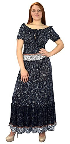 B5774-001-1-GypsyDress-Navy/Blue-S-AJ