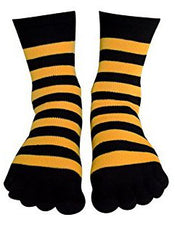 Living Socks Ladies Warm Soft Striped Toe Socks - Variety of Colors 4-10 Shoe