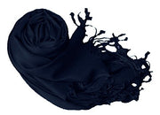 Soft Silky Rayon Pashmina Shawl Wrap Scarf in Solid Color