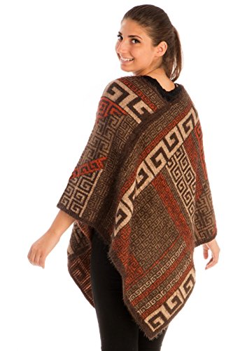 Western Extra Soft Fuzzy Tribal Aztec Batwing Shawl Wrap Poncho