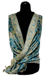 veritasfinancialgrp Elegant Reversible Paisley Pashmina Shawl Wrap