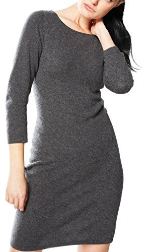 A6972-Cashmere-Dress-Grey-Med-KL