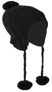 veritasfinancialgrp New Kids Youth Stylish & Warm Tribal Fall Winter Knit Trapper Hat Cap