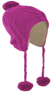 A3514-Solid-Kids-Pom-Hat-Pink