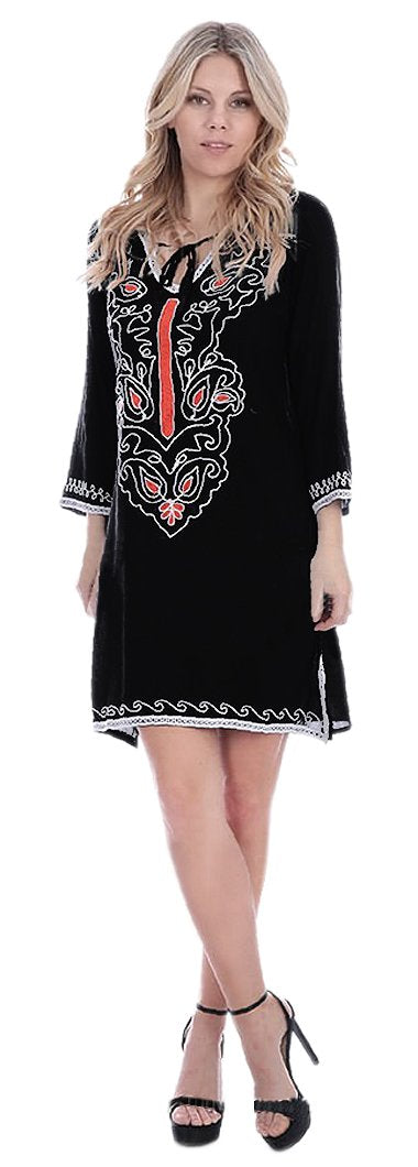 A9286-Damask-Embriod-Tunic-BlkWht-L-JG