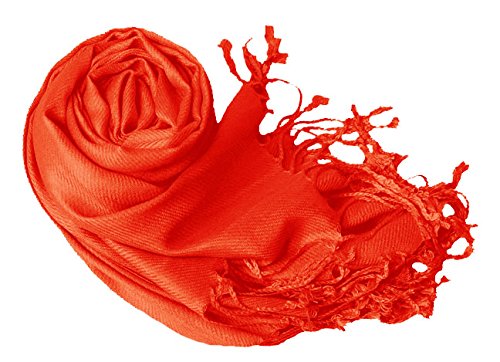 veritasfinancialgrp Soft Silky Rayon Pashmina Shawl Wrap Scarf in Solid Color