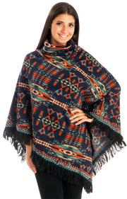 A6991-Tribal-Turtleneck-Poncho-Navy-OS-M