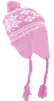 A3418-Kids-Tribal-Trapper-Hat-Pink-JG