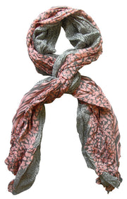 veritasfinancialgrp All Seasons Retro Zebra and Leopard Print Crinkle Scarf