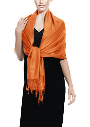 veritasfinancialgrp Soft Silky Rayon Pashmina Shawl Wrap Scarf in Solid Color