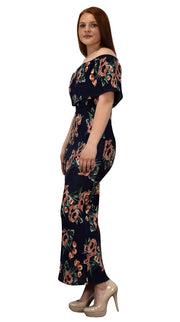 Womens Summer Gypsy Bohemian Vintage Floral Long Maxi Dress