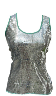 147-highLow-sequin-top-GREEN/S-XL-SI