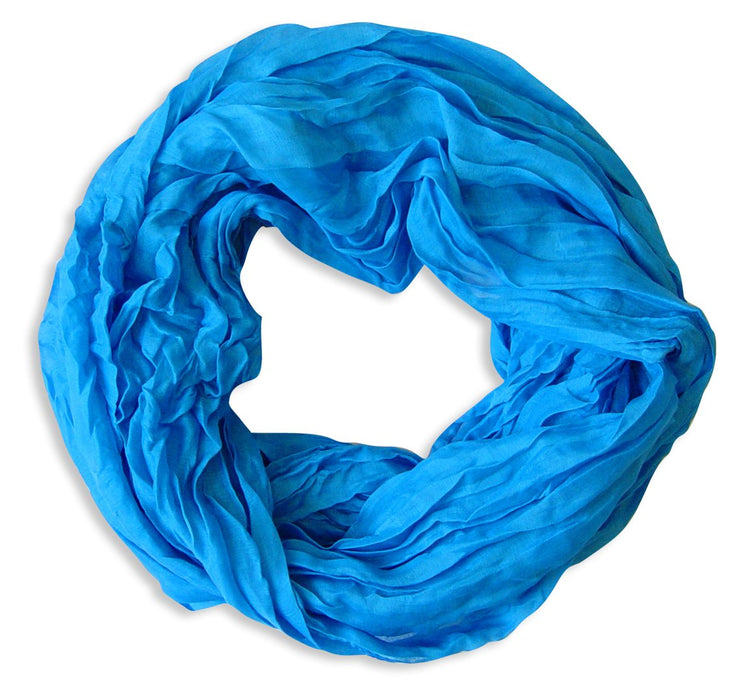 veritasfinancialgrp Fashion Lightweight Crinkled Infinity Loop Scarf Neon Faded Ombre