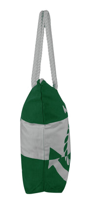 100% Cotton Anchor Print Canvas Beach Tote