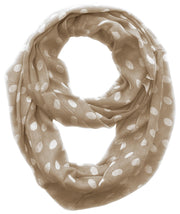 A2388-Polka-Loop-Scarf-Taupe-Whi-KL