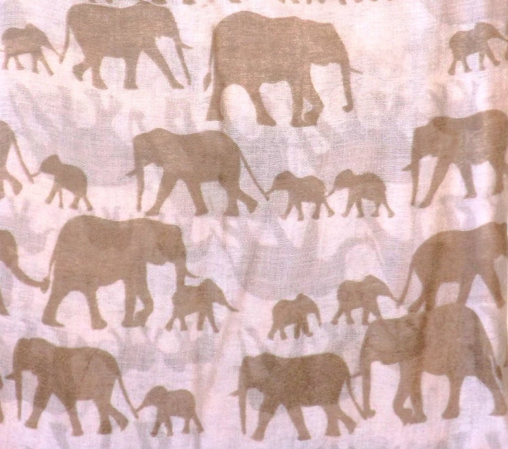 veritasfinancialgrp Trendy Lightweight Animal Print Artsy Elephant Wrap Scarf Shawl