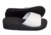 Plaform Sandals Slipper Sequin Slip On Slides Foam Wedge Flip Flop