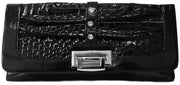 A1458-Alligator-Clutch-Bag-Black-KL