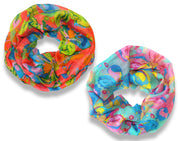 crittendenwayapartments Paint The Town Red Cherry Blossom Floral Print Infinity loop Scarves