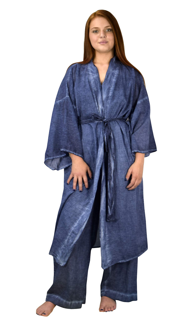 B8190-Pajama-Robe-Navy-SM-OS