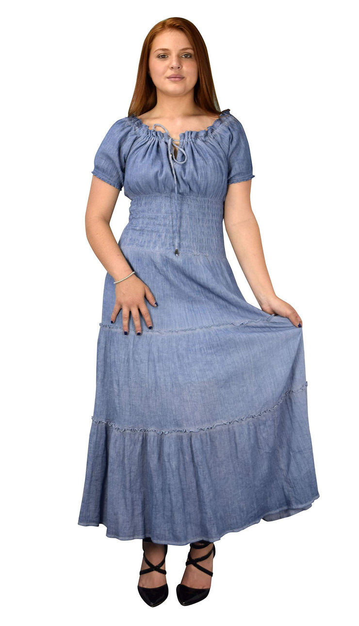 A8037-Denim-Smocked-Dress-Blue-M-JG