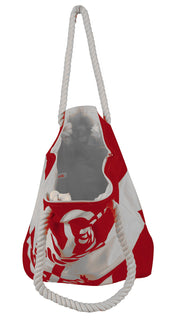 100% Cotton Anchor Print Canvas Beach Tote