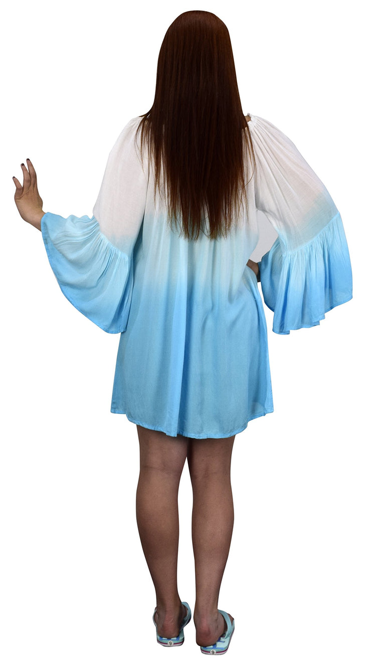 Shoulder Flutter Sleeve Beach Cover Ups