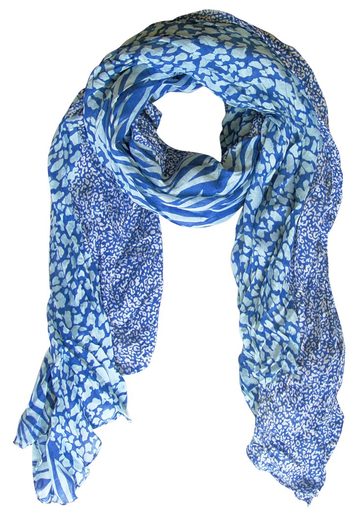 A1154-Animal-Crink-Scarf-Blue-