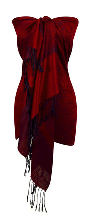 Jacquard-Pashmina-Red-Black-FBA-PNC