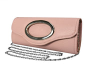 Cross Body Exquisite Matte Bi Fold Evening Clutch Wallet