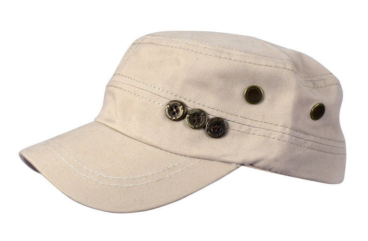 Flat Top Twill Corps Adjustable Military Cadet Hats