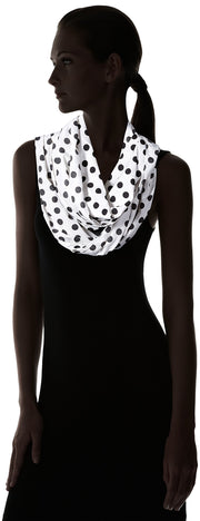 crittendenwayapartments Light and Sheer Polka Dot Circle Print Infinity Loop Scarf