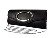 Cross Body Exquisite Matte Bi Fold Evening Clutch Wallet