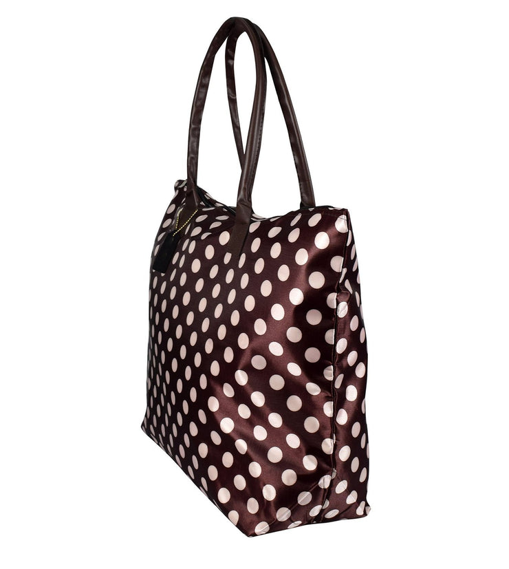 B0237-Tote-Bags-Coffee PolkaDot-AJ