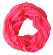 veritasfinancialgrp Fashion Lightweight Crinkled Infinity Loop Scarf Neon Faded Ombre