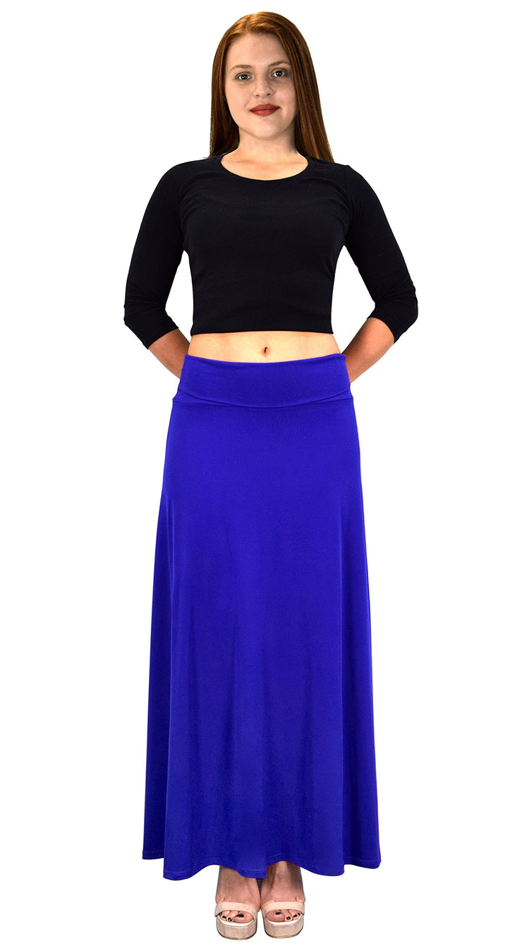 B3773-1075-Maxi-Skirts-Rblue-X