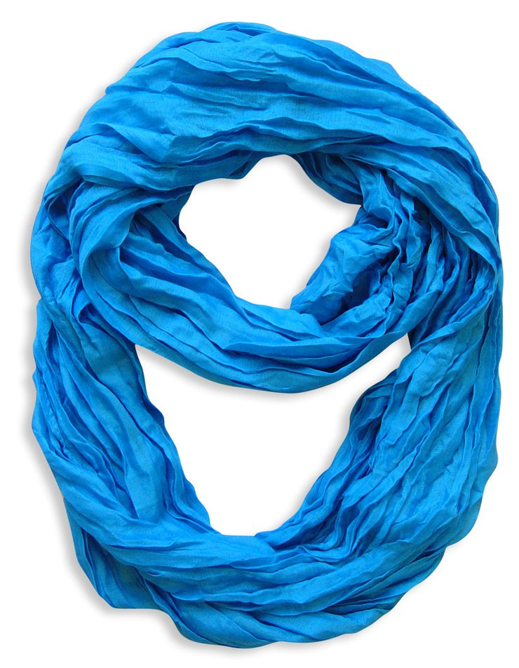 veritasfinancialgrp Fashion Lightweight Crinkled Infinity Loop Scarf Neon Faded Ombre