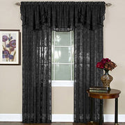 veritasfinancialgrp Jacquard Curtain Panel with Beautiful Fleur De Lis De